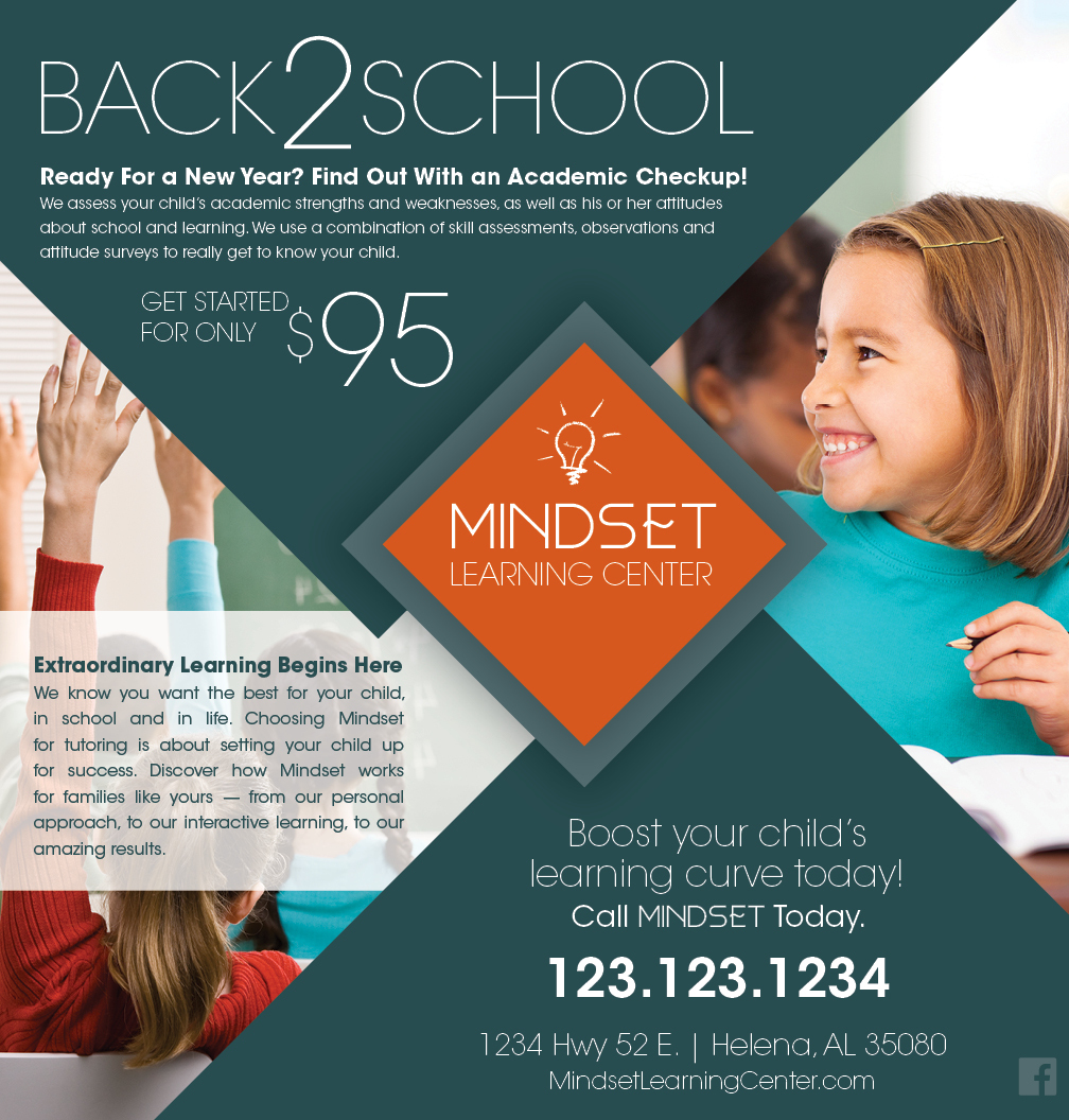 Child Learning Center Mock Advertisement Side 1